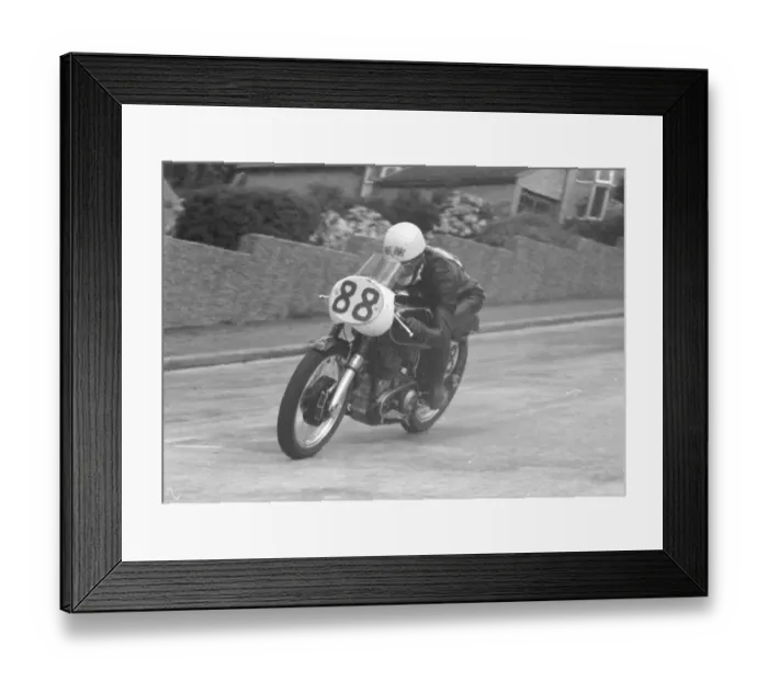 Framed Print : Ron Langston (AJS) 1960 Junior Manx Grand Prix Framed Print : Ron Langston (AJS) 1960 Junior Manx Grand Prix