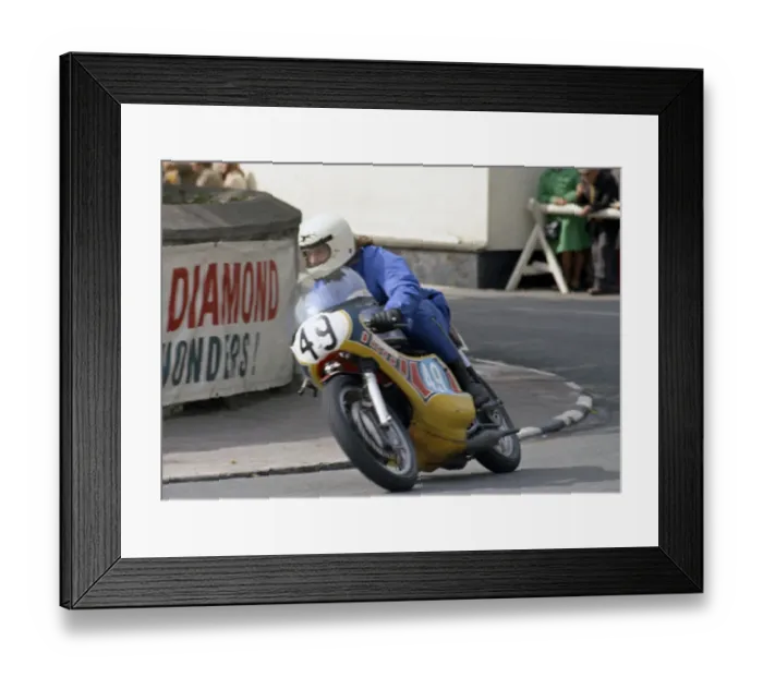 Framed Print : John Rigg (Yamaha) 1974 Junior Manx Grand Prix Framed Print : John Rigg (Yamaha) 1974 Junior Manx Grand Prix