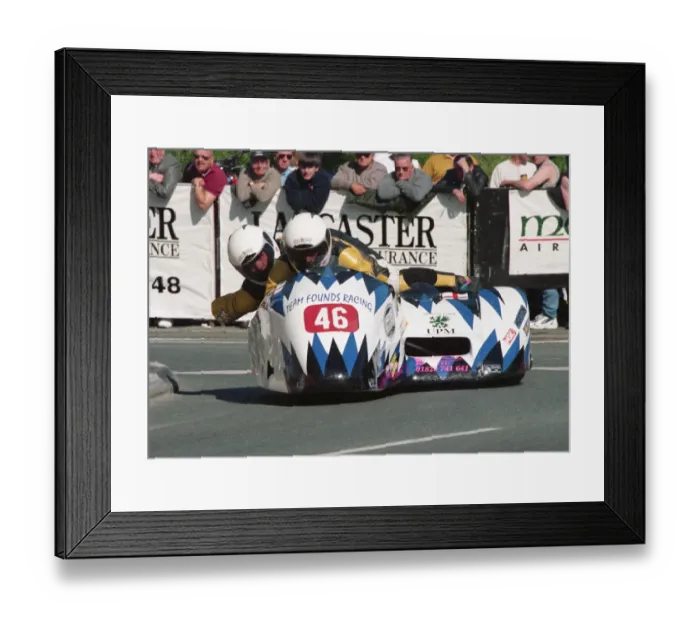Framed Print : Chris Founds & Peter Founds (DJS Yamaha) 1999 Sidecar TT Framed Print : Chris Founds & Peter Founds (DJS Yamaha) 1999 Sidecar TT