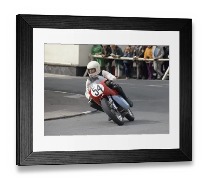 Framed Print : Derek Taylor (Camp Ducati) 1974 Junior Manx Grand Prix Framed Print : Derek Taylor (Camp Ducati) 1974 Junior Manx Grand Prix