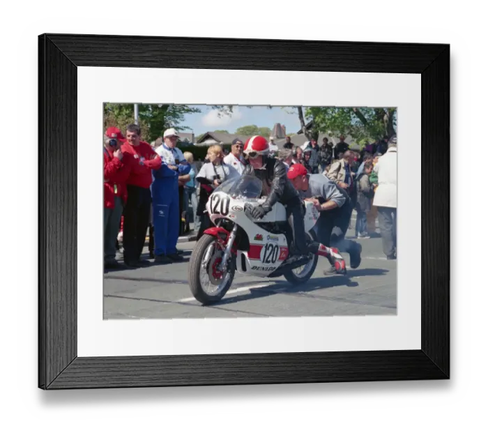 Framed Print : Gareth Owen (Yamaha) 2002 TT Parade Lap Framed Print : Gareth Owen (Yamaha) 2002 TT Parade Lap
