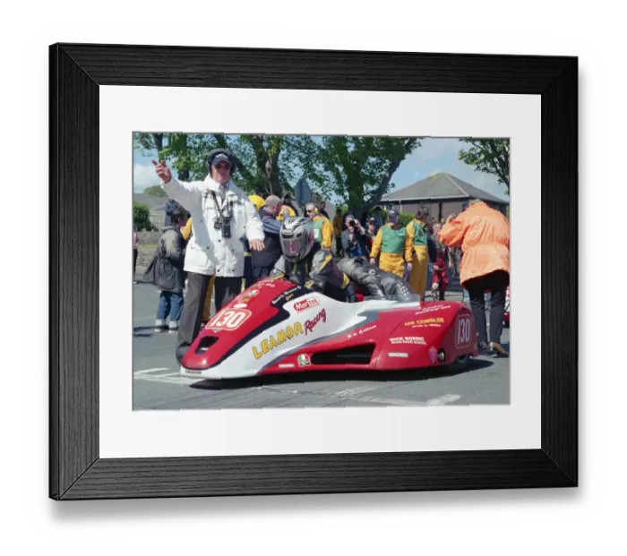 Framed Print : Mick Boddice & Rachel Norbury-Lea (Ireson Honda) 2002 TT Parade Lap Framed Print : Mick Boddice & Rachel Norbury-Lea (Ireson Honda) 2002 TT Parade Lap