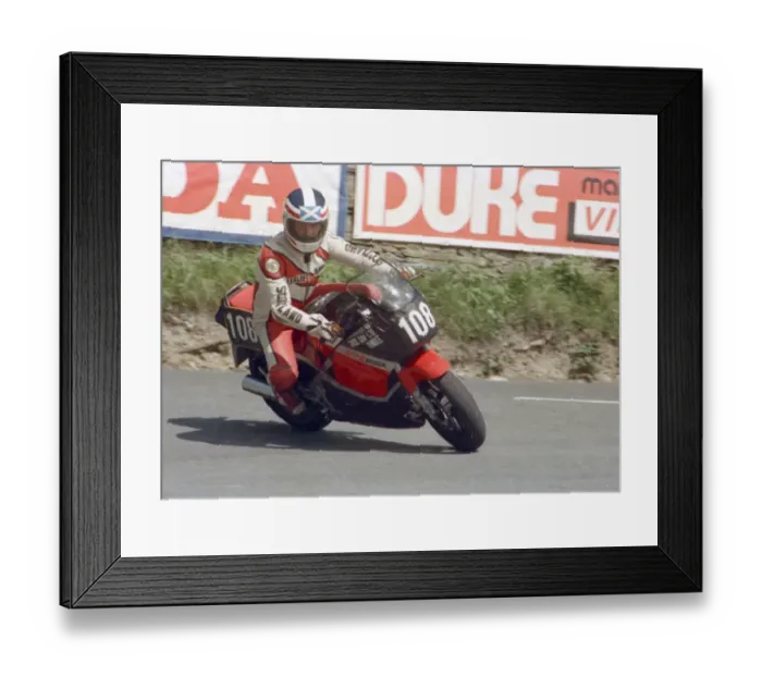 Framed Print : Charlie Wright (Kawasaki) 1986 Formula Two TT Framed Print : Charlie Wright (Kawasaki) 1986 Formula Two TT
