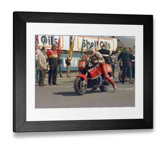 Framed Print : Charlie Wright (Kawasaki) 1986 Production C TT Framed Print : Charlie Wright (Kawasaki) 1986 Production C TT