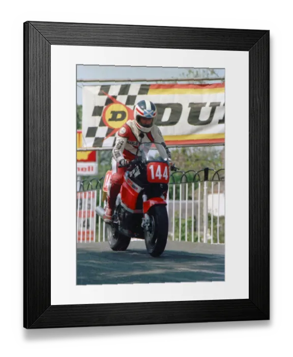 Framed Print : Charlie Wright (Kawasaki) 1986 Production C TT Framed Print : Charlie Wright (Kawasaki) 1986 Production C TT