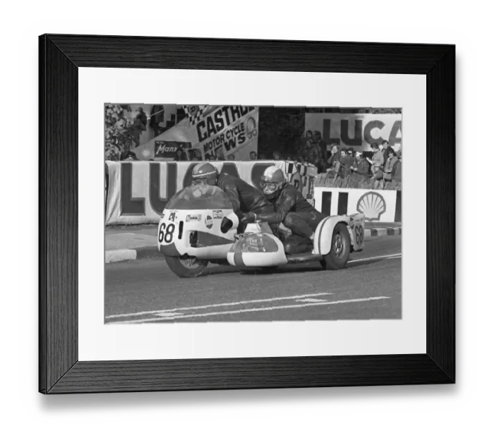 Framed Print : Derek Bayley & M Halsall (Weslake) 1973 750 Sidecar TT Framed Print : Derek Bayley & M Halsall (Weslake) 1973 750 Sidecar TT