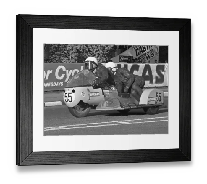 Framed Print : Artie Oates & Edda Oates (BSA) 1973 750 Sidecar TT Framed Print : Artie Oates & Edda Oates (BSA) 1973 750 Sidecar TT