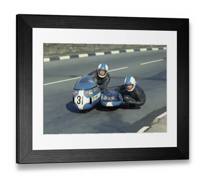 Framed Print : Fred Lewin & Lesley Lewin (Norton) 1973 750 Sidecar TT Framed Print : Fred Lewin & Lesley Lewin (Norton) 1973 750 Sidecar TT