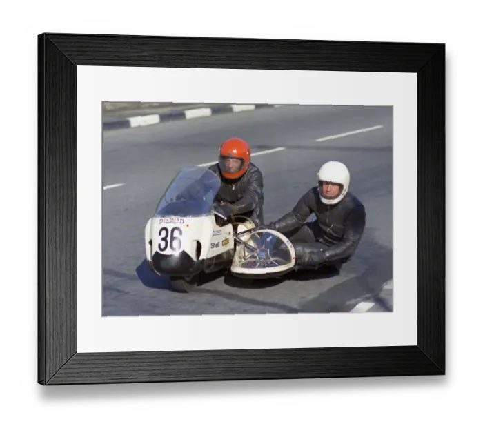 Framed Print : Joe Coxon & W Costelloe (Devimead BSA) 1973 750 Sidecar TT Framed Print : Joe Coxon & W Costelloe (Devimead BSA) 1973 750 Sidecar TT