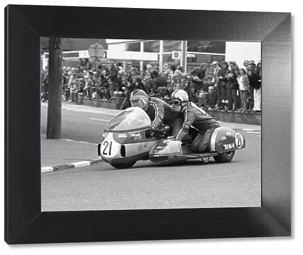 John Barker & Chris Emmins (BSA) 1974 750 Sidecar TT