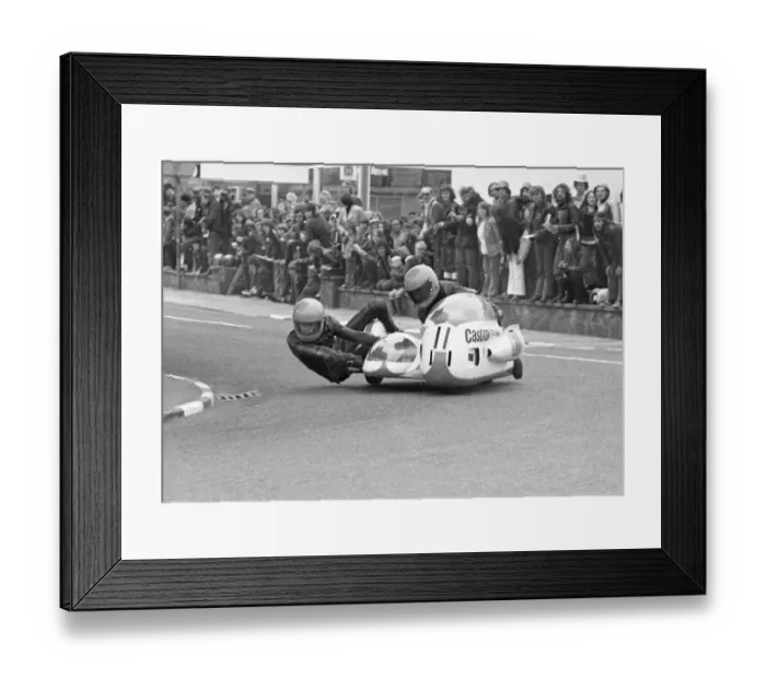 Framed Print : Helmut Schilling & H Matthews (BMW) 1974 750 Sidecar TT Framed Print : Helmut Schilling & H Matthews (BMW) 1974 750 Sidecar TT