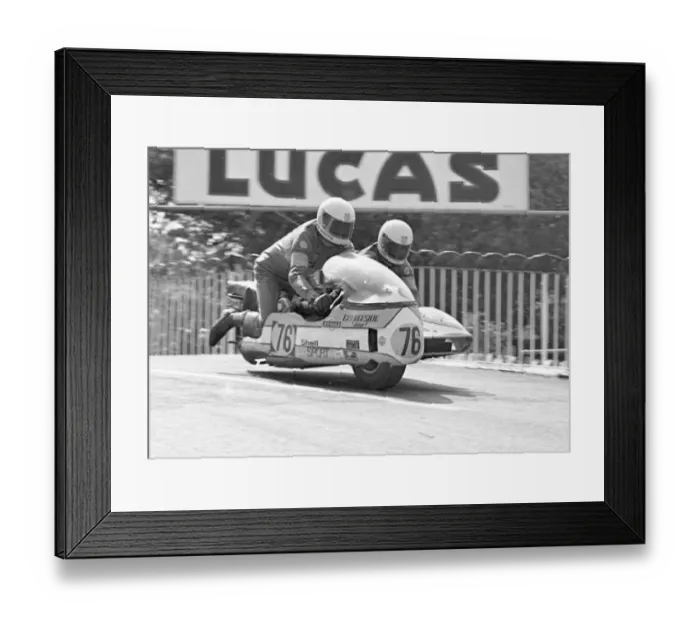 Framed Print : Graham Hilditch & Kevin Littlemore (Grangeside Imp) 1975 1000 Sidecar TT Framed Print : Graham Hilditch & Kevin Littlemore (Grangeside Imp) 1975 1000 Sidecar TT