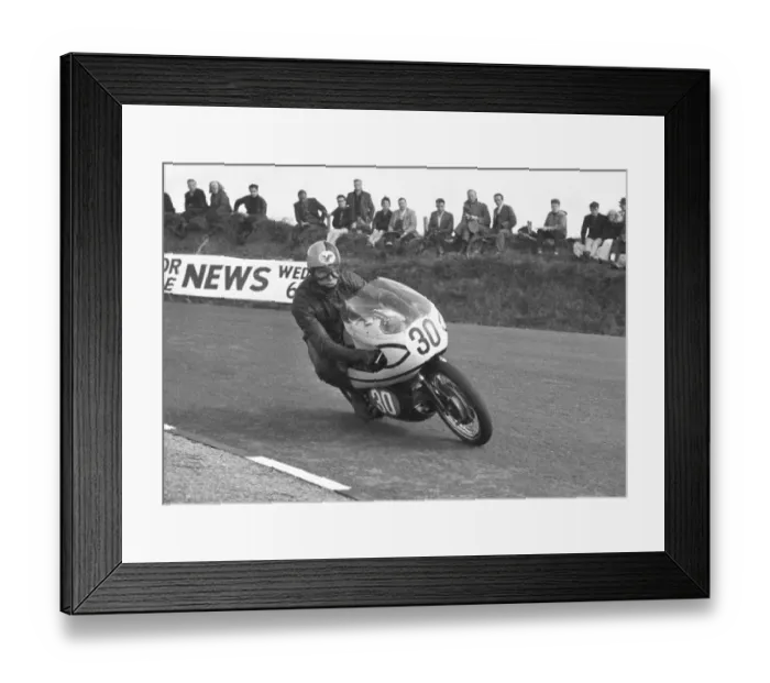 Framed Print : Brian Ball (Mondial) 1967 Lightweight Manx Grand Prix Framed Print : Brian Ball (Mondial) 1967 Lightweight Manx Grand Prix