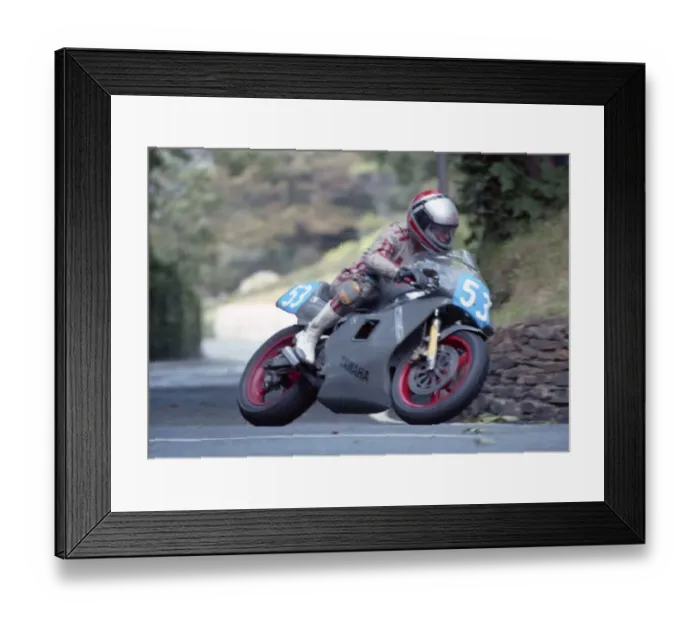 Framed Print : Ted Roebuck (Yamaha) 1990 Junior Manx Grand Prix Framed Print : Ted Roebuck (Yamaha) 1990 Junior Manx Grand Prix