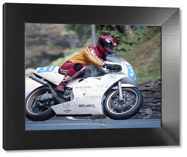 John Davies (Padgett Yamaha) 1990 Junior Manx Grand Prix