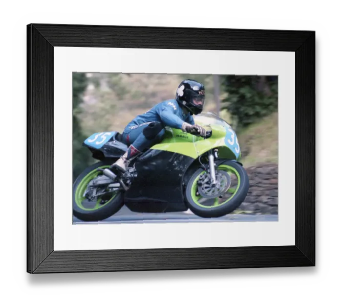 Framed Print : Richard Goodwin (Yamaha) 1990 Junior Manx Grand Prix Framed Print : Richard Goodwin (Yamaha) 1990 Junior Manx Grand Prix