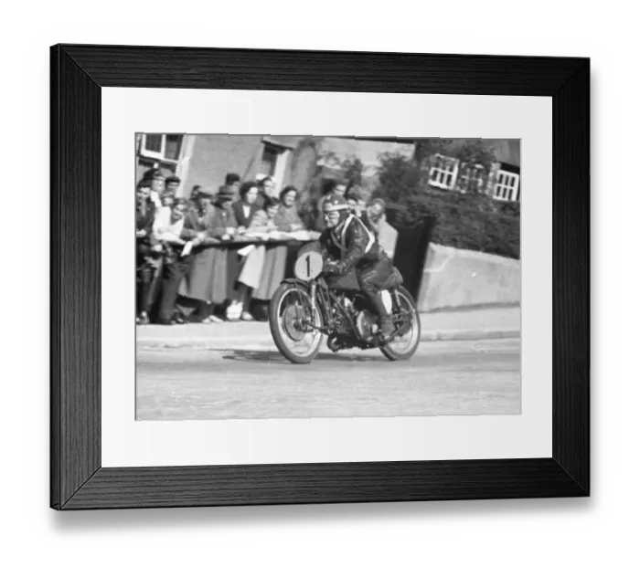 Framed Print : Geoff Little (Guzzi) 1956 Senior Manx Grand Prix Framed Print : Geoff Little (Guzzi) 1956 Senior Manx Grand Prix