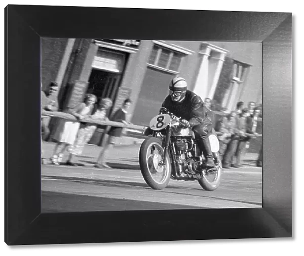 George Longman (Velocette) 1957 Junior Manx Grand Prix