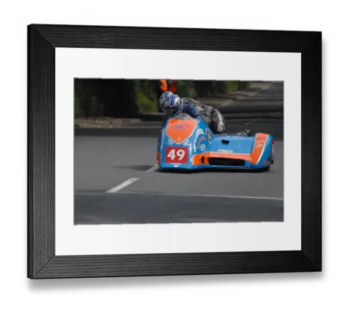 Framed Print : Andy King & Bruce Moore (Ireson Honda) 2009 Sidecar TT Framed Print : Andy King & Bruce Moore (Ireson Honda) 2009 Sidecar TT
