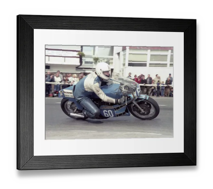 Framed Print : Brian Lund (Yamaha) 1983 Junior Manx Grand Prix Framed Print : Brian Lund (Yamaha) 1983 Junior Manx Grand Prix