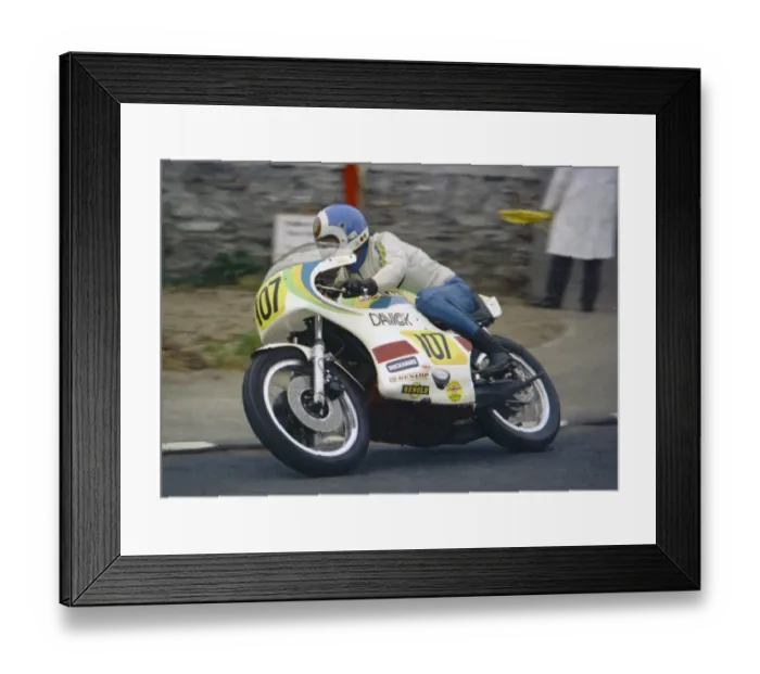 Framed Print : Keith Little (Davick Kawasaki) 1976 Senior Manx Grand Prix Framed Print : Keith Little (Davick Kawasaki) 1976 Senior Manx Grand Prix
