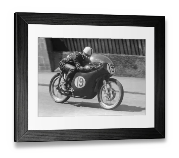Framed Print : Derek Minter (REG) 1959 Lightweight TT Framed Print : Derek Minter (REG) 1959 Lightweight TT
