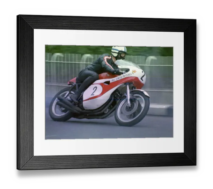 Framed Print : Bill Smith (Honda) 1972 Formula 750 TT Framed Print : Bill Smith (Honda) 1972 Formula 750 TT