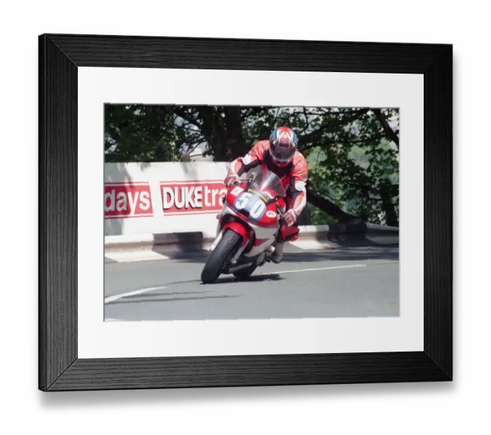 Framed Print : Tony Moss (Yamaha) 2002 Junior 600 TT Framed Print : Tony Moss (Yamaha) 2002 Junior 600 TT