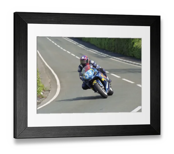 Framed Print : Laurent Astier (Suzuki) 2002 Junior 600 TT