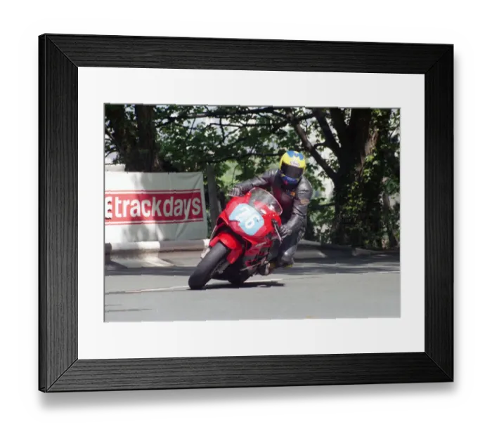 Framed Print : Dave Madsen-Mygdal (Honda) 2002 Junior 600 TT