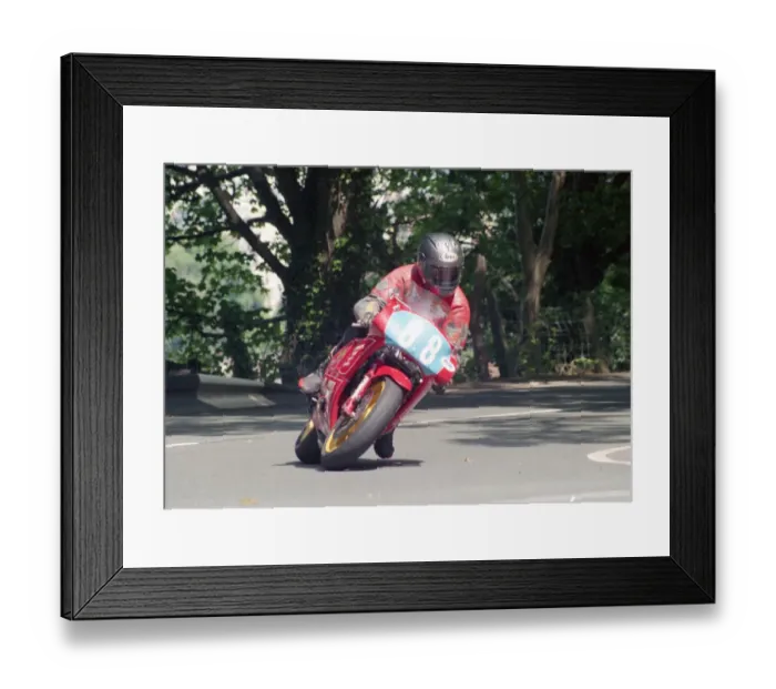 Framed Print : Peter Wakefield (Honda) 2002 Lightweight 250 TT