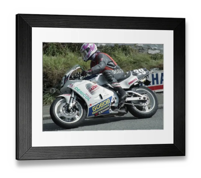 Framed Print : Wolfgang Dornfeld (Wittek Suzuki) 1993 Supersport 400 TT Framed Print : Wolfgang Dornfeld (Wittek Suzuki) 1993 Supersport 400 TT