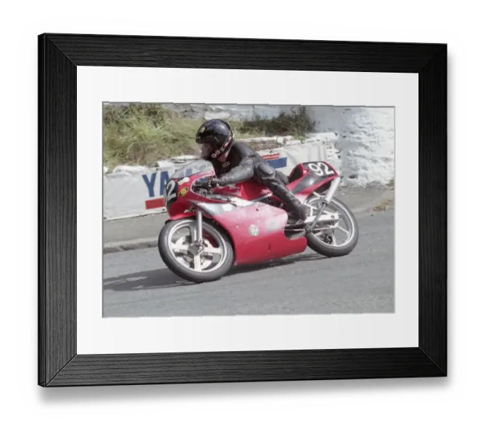 Framed Print : Martin Loicht (Honda) 1993 Ultra Lightweight TT