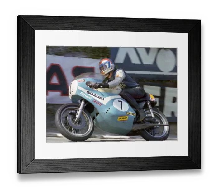 Framed Print : Stan Woods (Suzuki) 1973 Formula 750 TT Framed Print : Stan Woods (Suzuki) 1973 Formula 750 TT