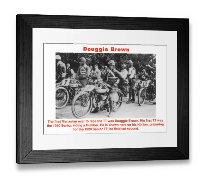Framed Print : EX TT 1920 Brown Framed Print : EX TT 1920 Brown