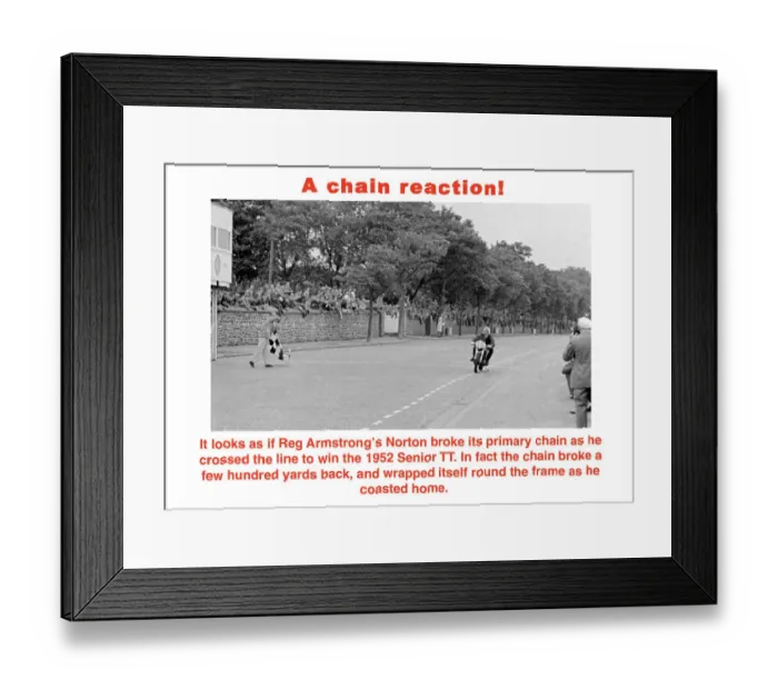 Framed Print : Reg Armstrong (Norton) 1952 Senior TT Framed Print : Reg Armstrong (Norton) 1952 Senior TT
