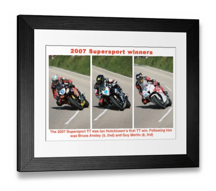 Framed Print : EX TT 2007 Supersport Framed Print : EX TT 2007 Supersport