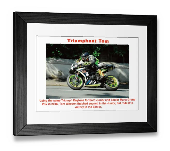 Framed Print : EX TT 2016 Weeden Framed Print : EX TT 2016 Weeden