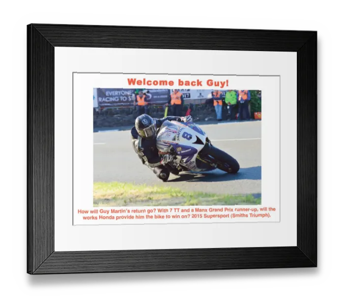 Framed Print : EX TT 2015 Martin Framed Print : EX TT 2015 Martin