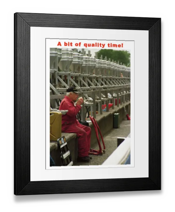 Framed Print : EX TT 2000 pit lane Framed Print : EX TT 2000 pit lane