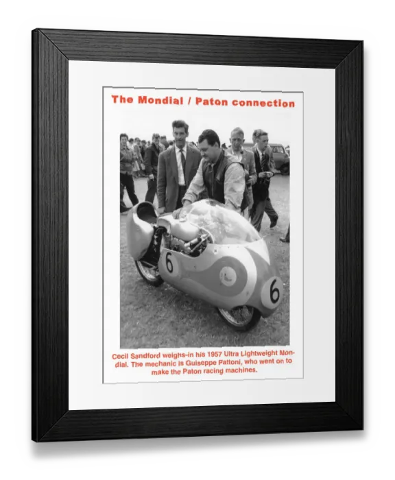 Framed Print : EX TT 1957 Pattoni Framed Print : EX TT 1957 Pattoni