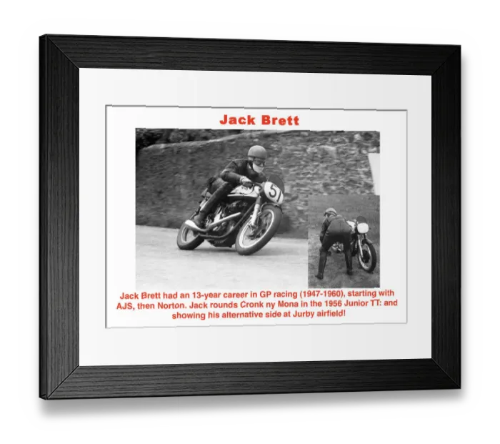 Framed Print : EX TT 1956 Brett Framed Print : EX TT 1956 Brett