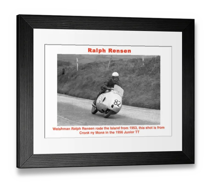 Framed Print : EX TT 1956 Rensen Framed Print : EX TT 1956 Rensen