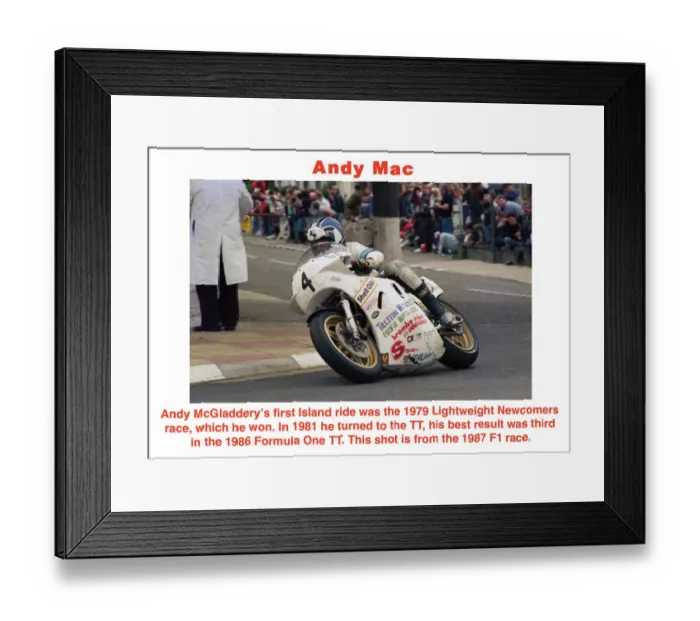 Framed Print : EX TT 1986 McGladdery Framed Print : EX TT 1986 McGladdery