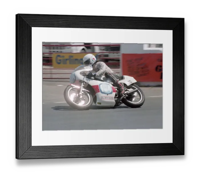 Framed Print : Mark Johns (Yamaha) 1982 Senior TT