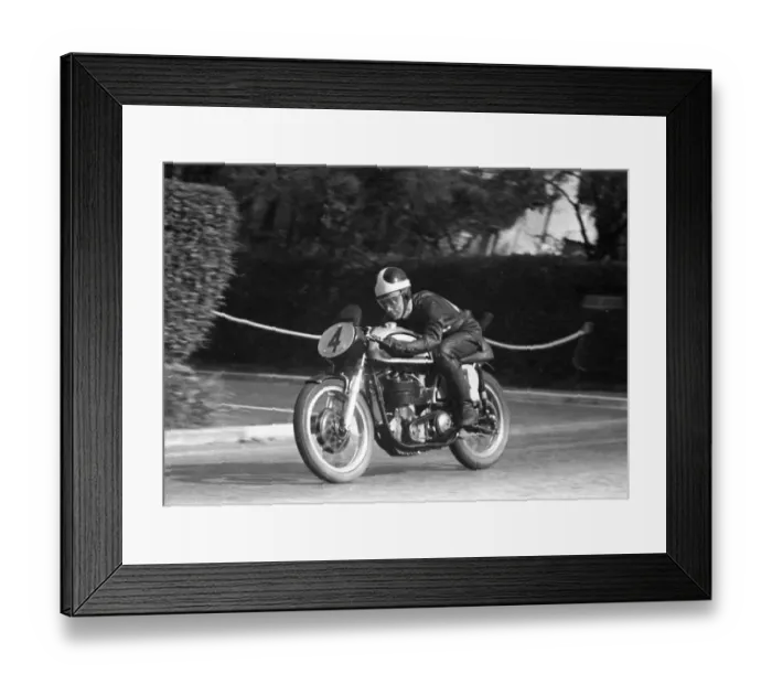 Framed Print : Ken Patrick (Norton) 1957 Senior Manx Grand Prix Framed Print : Ken Patrick (Norton) 1957 Senior Manx Grand Prix