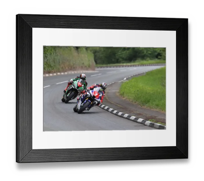 Framed Print : John McGuinness (Honda) and Peter Hickman (BMW) 2022 Superstock TT Framed Print : John McGuinness (Honda) and Peter Hickman (BMW) 2022 Superstock TT