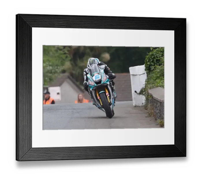 Framed Print : Michael Dunlop (Yamaha) 2022 Supersport TT Framed Print : Michael Dunlop (Yamaha) 2022 Supersport TT