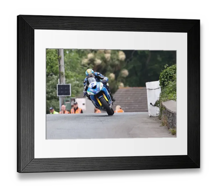 Framed Print : Dean Harrison (Kawasaki) 2022 Supersport TT Framed Print : Dean Harrison (Kawasaki) 2022 Supersport TT