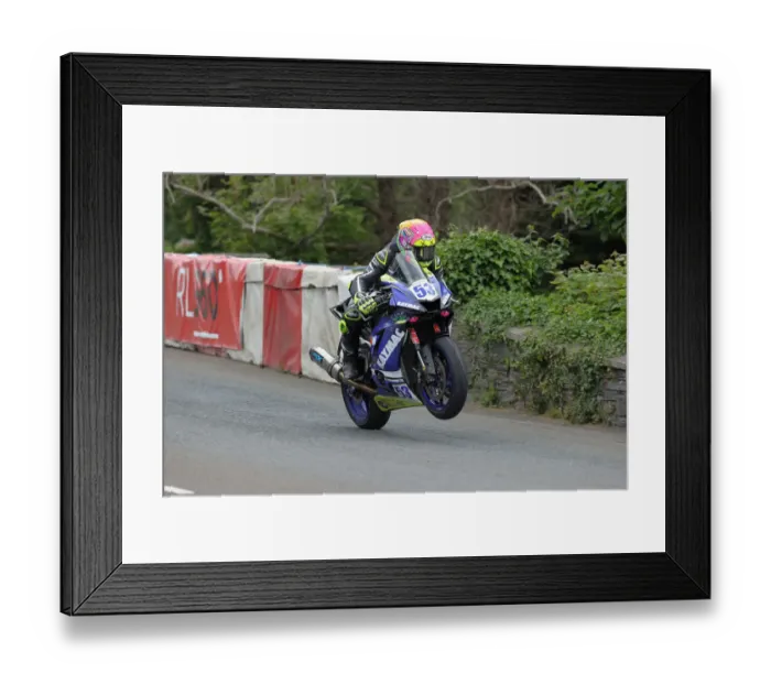Framed Print : Rhys Hardisty (Yamaha) 2022 Supersport TT Framed Print : Rhys Hardisty (Yamaha) 2022 Supersport TT